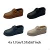 4 Pieces 1/6 Shoes Handmade Toys Fashion Miniature Model for 12in Male Action Figures