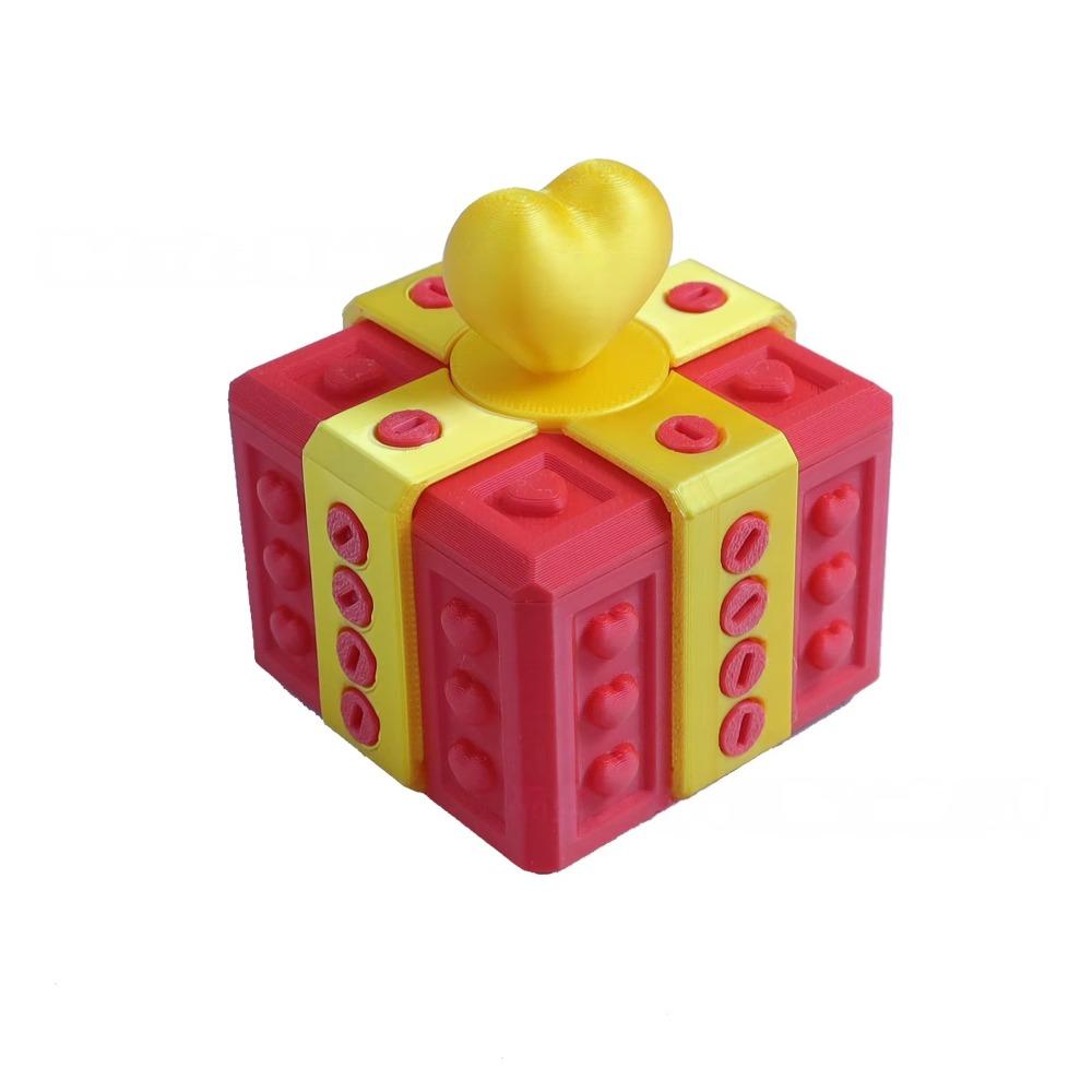 3D Printed Prank Screw Box Plastic Heart Design Box Creative Festive Gift Box  Holiday Birthday