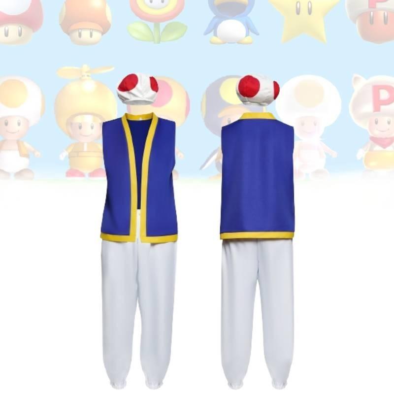 Costume da Cosplay di Mario Bros Comodo Unisex Uniforme Fantasy Per Halloween