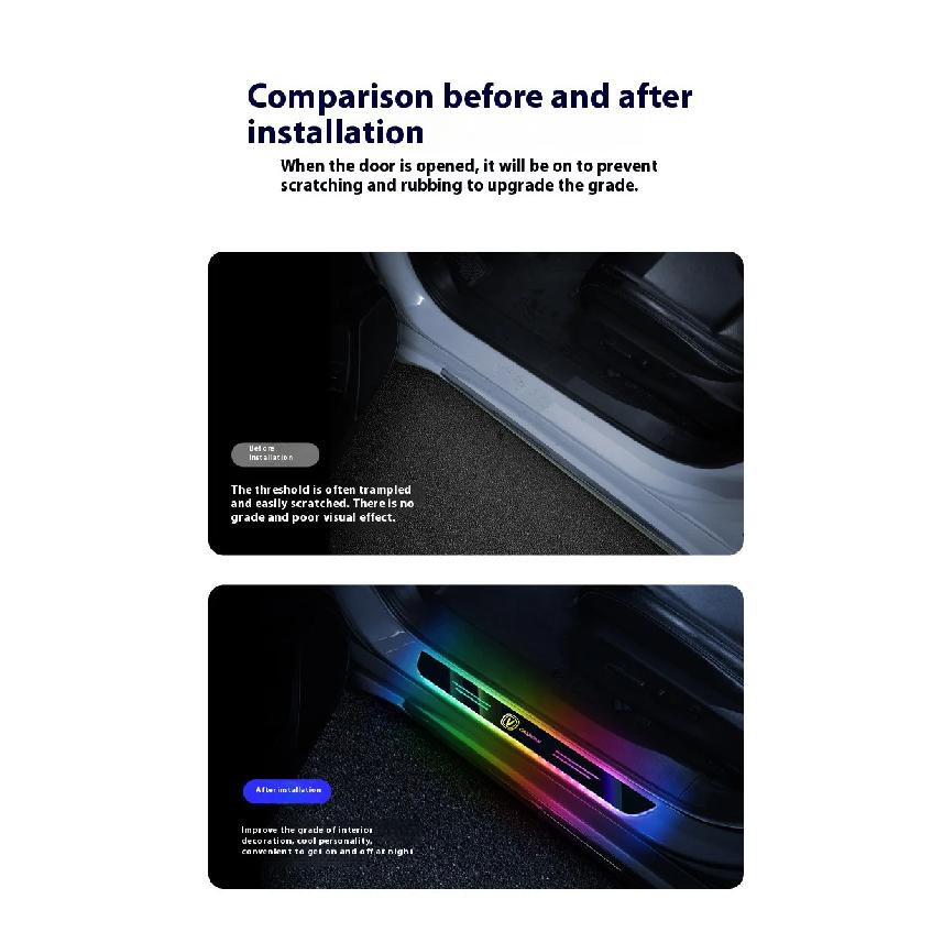 Car LED Wireless Threshold Light For Changan X5 X7 CS35 Plus CS85 CS55 Aslvin CS75 CS95 CS70 UNI-K Z V Hunter CS15 CX70 CX20
