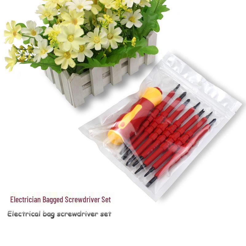 Insulated Magnetic Screwdriver Set: Flathead & Phillips Repair Tool Kit.
