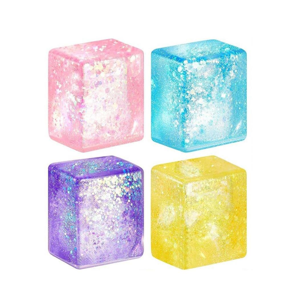 Aurora Malt Candy Single Piece Random Selection Unique Shimmering Cube Shape Individually Wrapped Snack for Gift or Collection