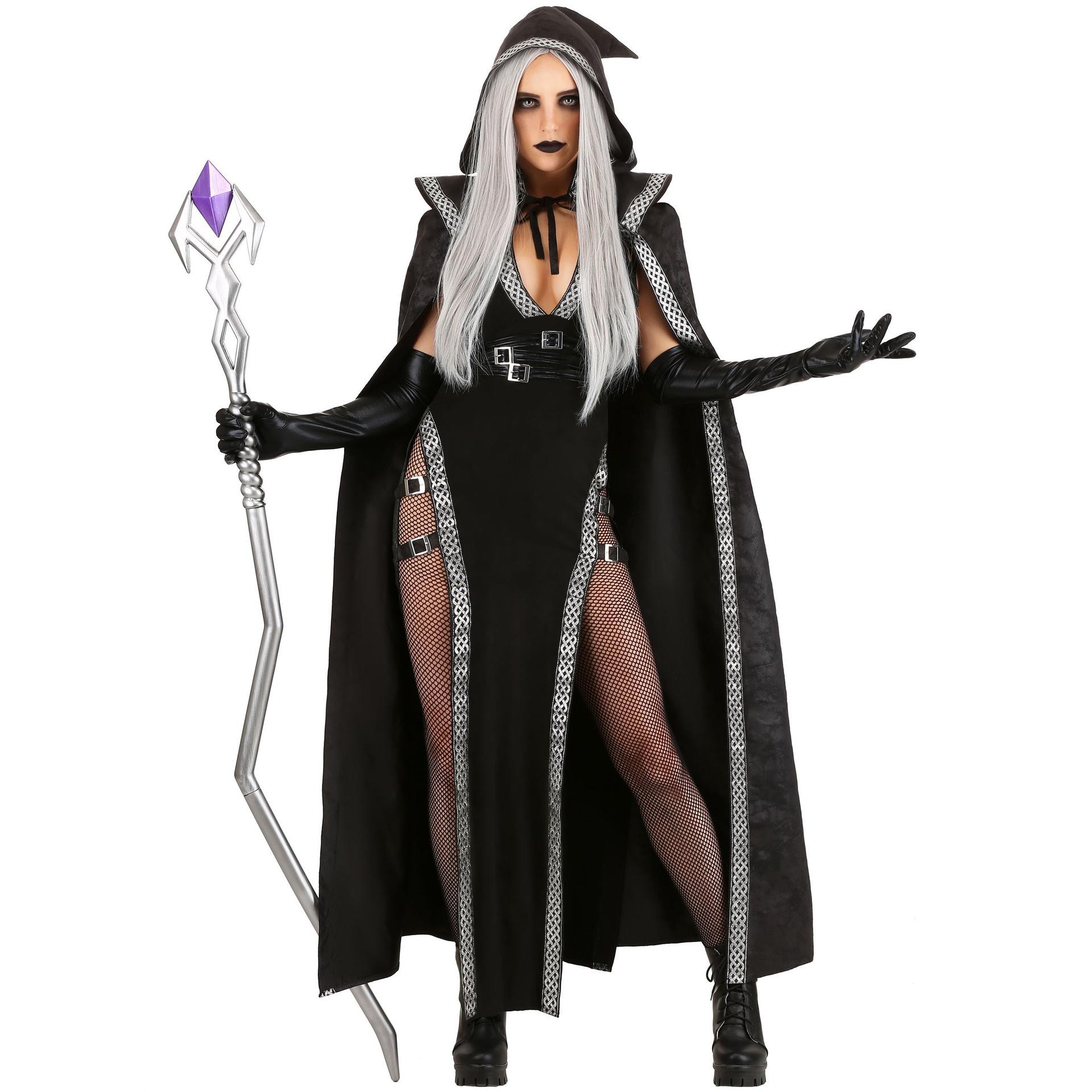 

Magic zombie witch costume, Halloween costume party witch witch cosplay costume XL