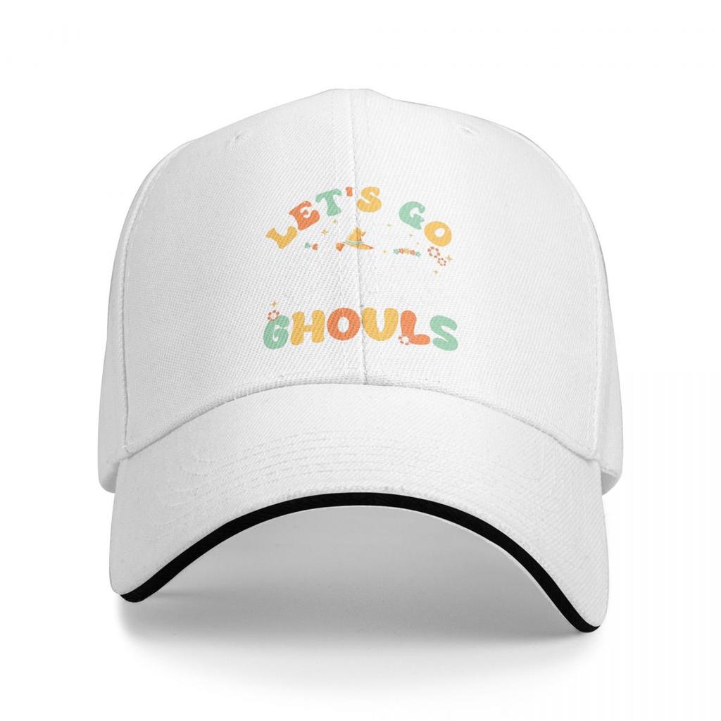 Baseball Caps Halloween Lets Go Ghouls Ghost Retro Casquette Female Male Casual Spring Hats