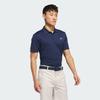 Adidas Performance Polo Shirt Solid Color Logo Short Sleeve Polo Men Tops Dark-Blue IU4447
