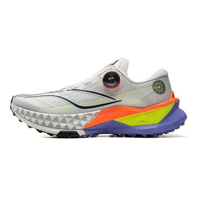 Li Ning Lu 2 Pro Wygodne Wszechstronne Antypoślizgowe Trwałe Buty do Biegania Trailowego Niskie Męskie sneaker Szary ARNV007-3