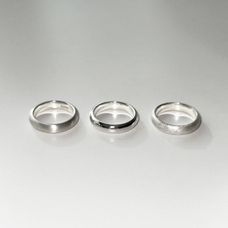 VINOOM bold texture ring set (2pieces)