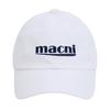 macni SIGNATURE LOGO BALL CAP_WHITE