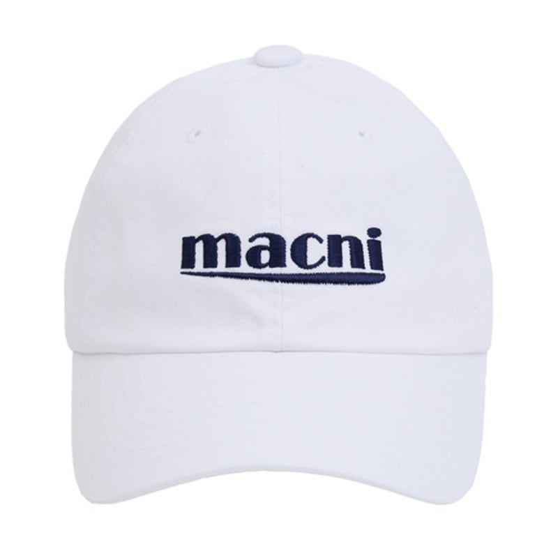 macni SIGNATURE LOGO BALL CAP_WHITE