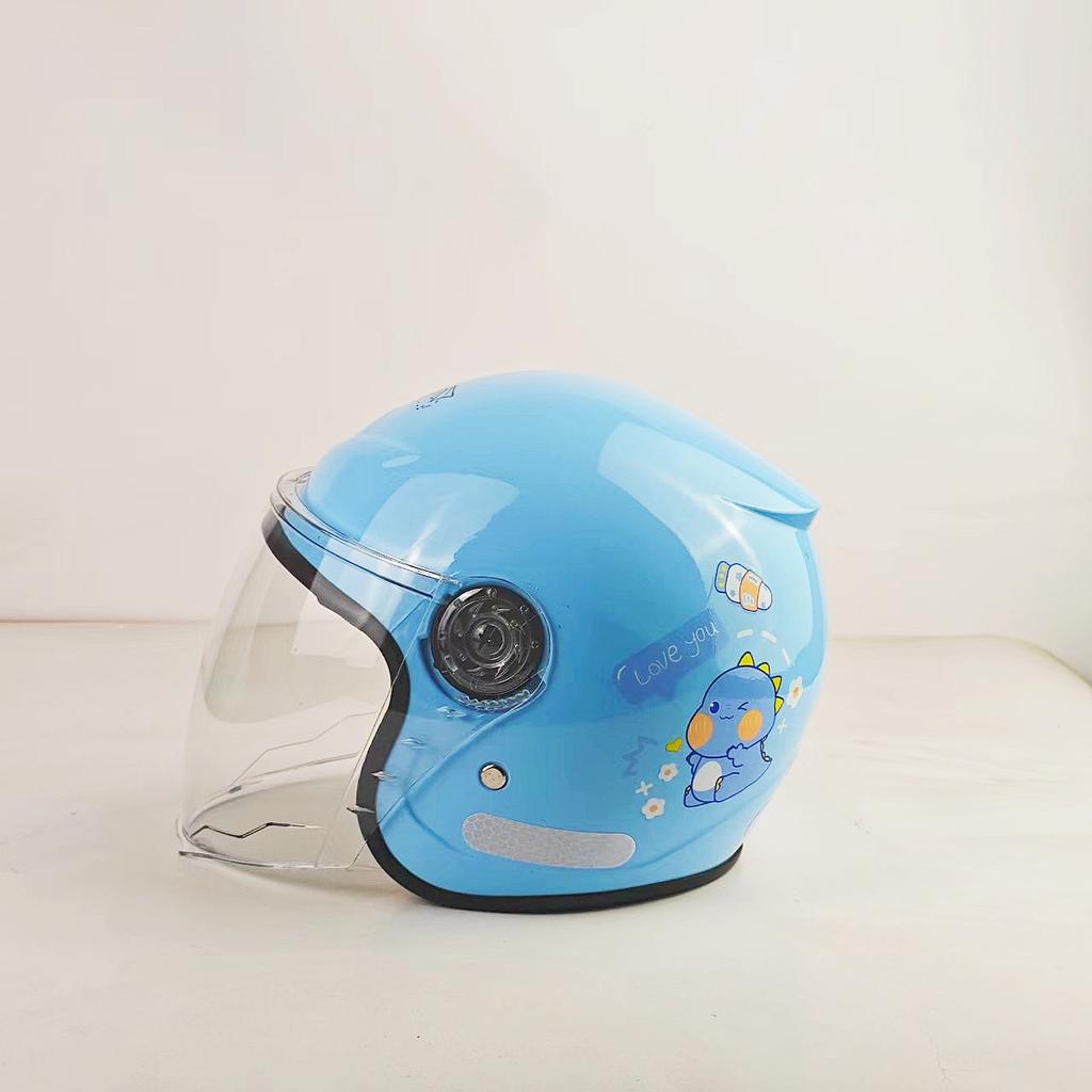 Children's helmets Boys and girls winter warm battery car electric vehicle safety new national standard cartoon parent-child helmet