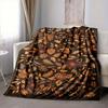 1Pc Autumnal Floral Tapestry Blanket Soft And Comfortable Casual Warm Camping Travel Christmas Halloween Xmas Gift M928248