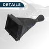TUCKBOLD Manual Gear Shift Knob Cover for Peugeot Black with Blue Four Leather Cover Included 5-Speed 206, 1pc, Stitching,