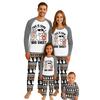 Rodzinne Zestawy do Dopasowania Piżamy, Stroje Domowe, Rodzinny Zestaw Dopasowany Top z Długim Rękawem + Spodnie