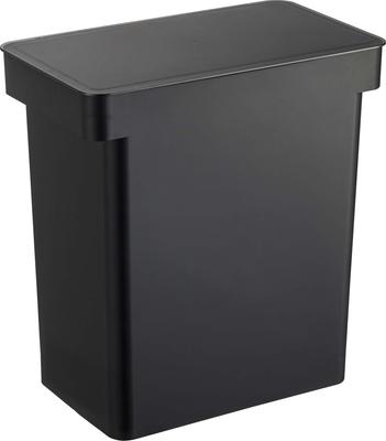 Yamazaki Tower Food Storage Container, 12kg Capacity, with Measuring Cup, Black, Approx. W41 X D24 X H42.5cm (Approx. H65.5cm with Lid Opened), Model