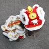 S/M/L/XL/XXL Pet Clothes Polyester Cartoon Pattern Lion Dance Pet Clothes Funny Design Chinese Style Pet Costume New Year Party