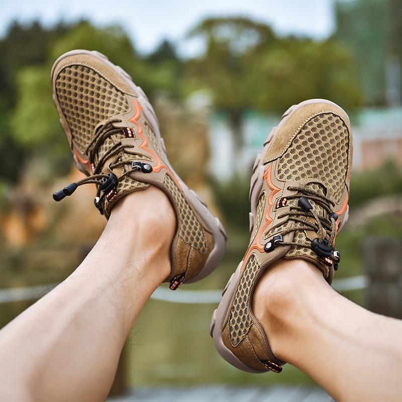 Men'S Lightweight Breathable Hiking Shoes With Anti Slip And Wear Resistant Sole Climbing Shoes Suitable For Outdoor Sports