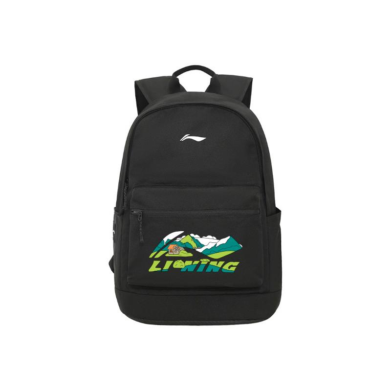 New LiNing Polyester Backpack Regular Unisex Black ABSV313-18