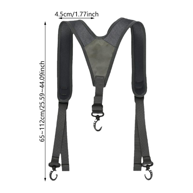 Tactic Adjustable Y Type Suspenders Outdoor Duty Belt Tactic Harness Adjustable Tactic Suspenders with Paded Support