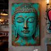 2D Flat Buddha Wall Art Decor,Aluminum Plaque Decoration,Fun,Home Decor Metal for Bedroom