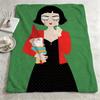 character aameliee Throw Warm Soft Flannel Blanket Multiuse for Sofa Bed Camping Travel Nap