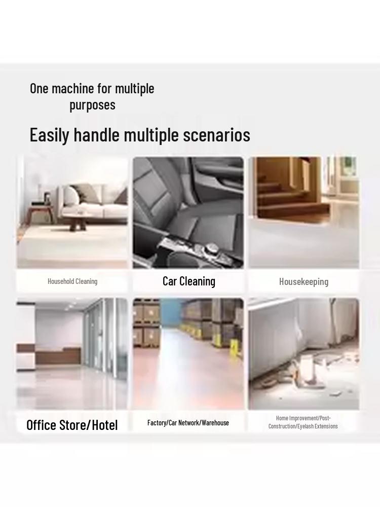 High-Suction Vacuum Cleaner for Home, Grout, and Car Cleaning