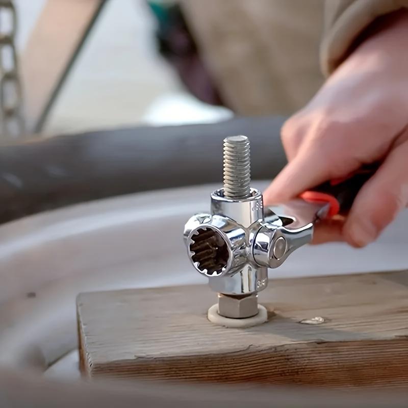 Universal Dog Bone Wrench 48 Sets, Suitable for Threaded Bolts, Torx Screws, Square Damaged Bolts. Ideal for Furniture Assembly and Car Repair