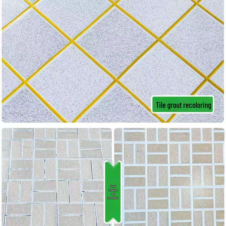 Waterproof Mildew-Proof Tile Grout Pen for Stain Removal and Repair