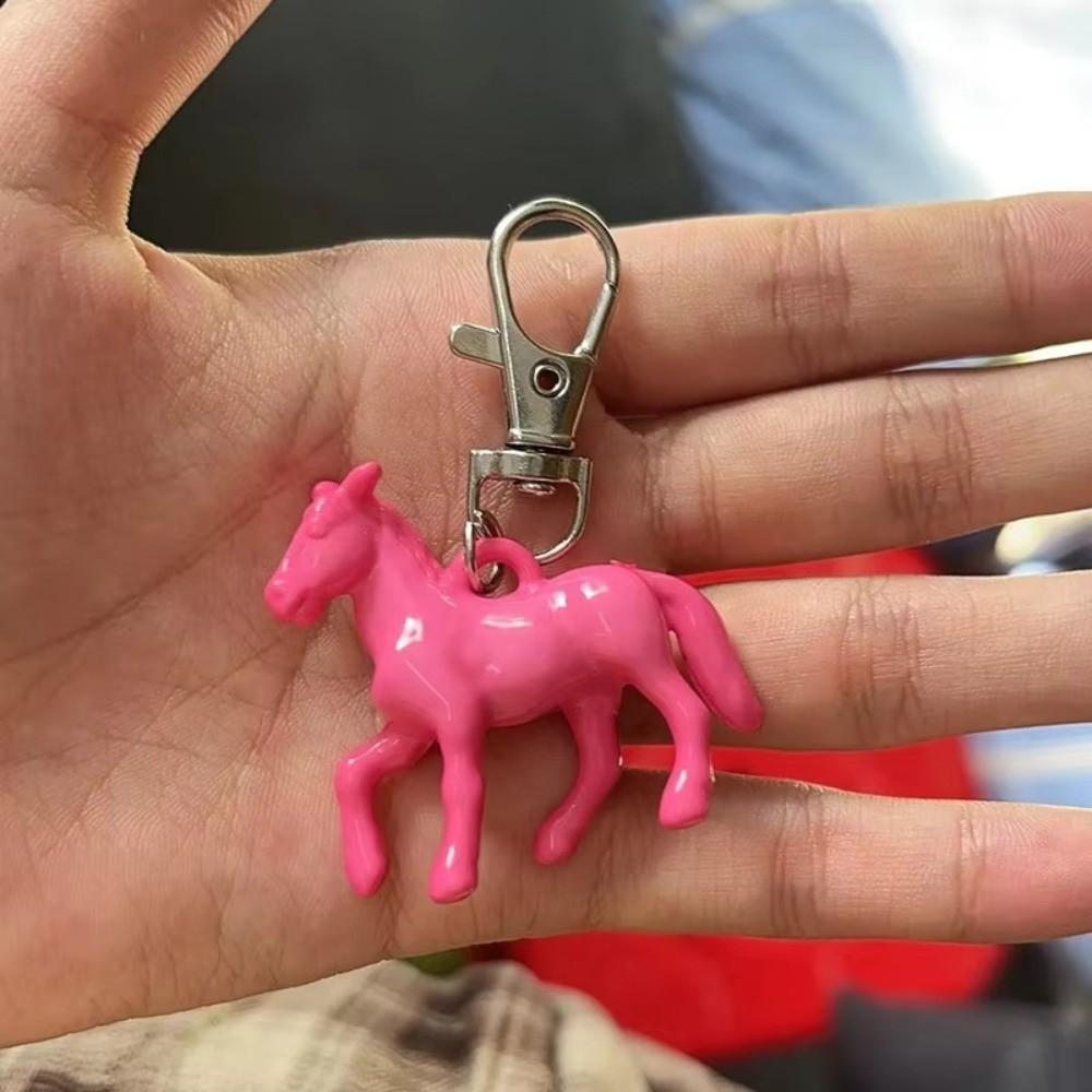 Mini Horse Pendant Keychain Creative Car Key Chain Zodiac Horse Keychain  Lover Friend