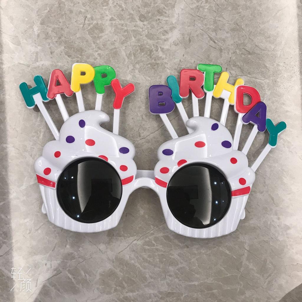 Occhiali da festa divertenti occhiali di compleanno decorazione torta Occhiali da sole per donne uomini