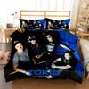 Rock bplus Tokio Hotel3D Print Beding Set Soft with Soft Fabric Duvet Covers Pilowcases One Piece Warm Comforter Beding Sets Bedclothes Bed K581