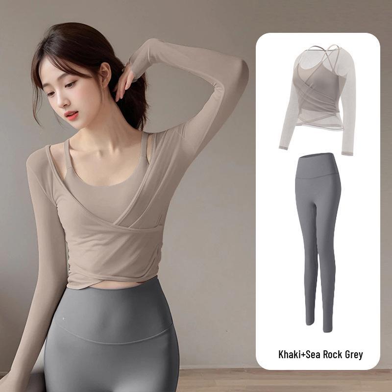 Women's Quick-Dry Long Sleeve Yoga & Pilates Set