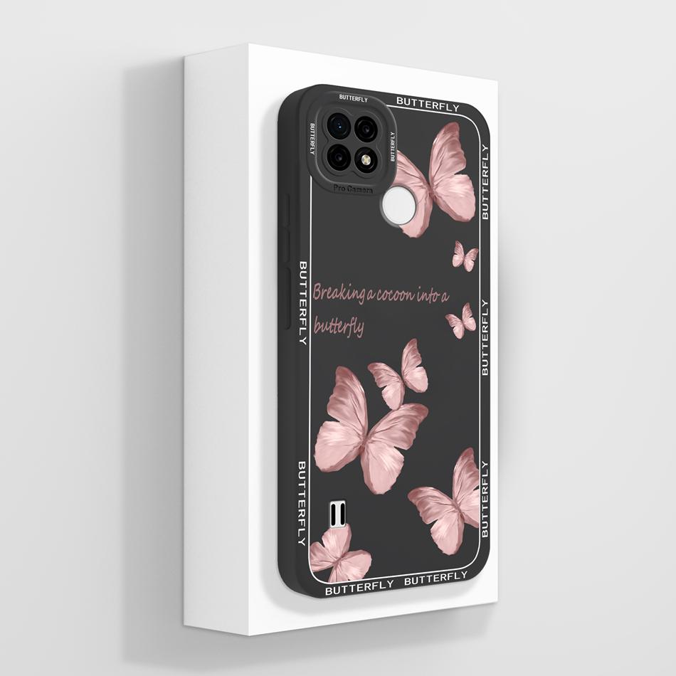 For Realme C21 C21Y C25 C25Y C25S Case Soft Liquid Silicone Phone Housing For Realme C 21 C 25 Anti Drop Artistic Back Covers