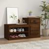 VidaXL Shoe Cabinet Brown Oak 100x42x60cm Engineered Wood 816423