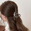 Korean Pearl Wavy Shark Hair Clip - Retro Fashion Hair Accessory