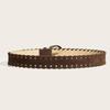Handwoven Braided Waist Belt PU Leather Waist Sash Adjustable Waistband For Men Women Multiple Color Optional