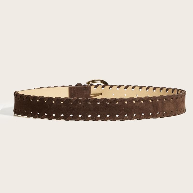 Handwoven Braided Waist Belt PU Leather Waist Sash Adjustable Waistband For Men Women Multiple Color Optional