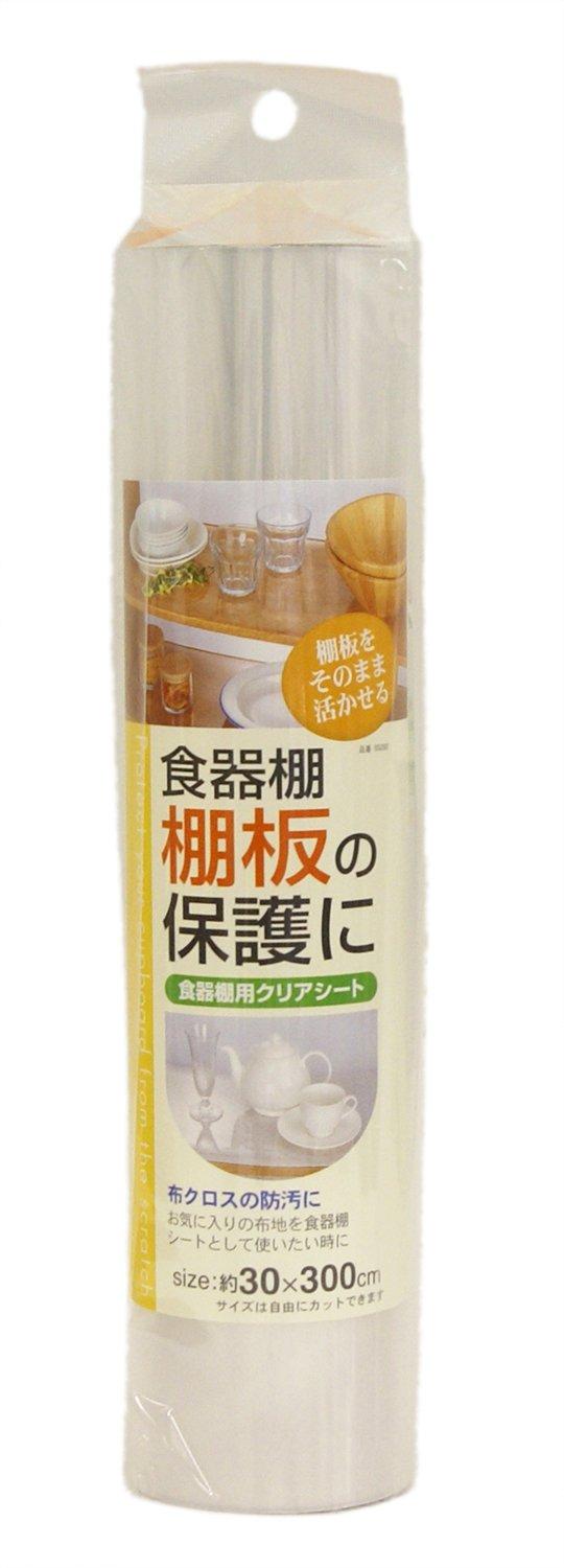 

Towa Sangyo Kitchen Sheet for Cupboards, 30cm Wide, Anti-Slip, Anti-Scratch, Clear