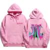 Stray Kids ROCK‑STAR Pullover Hoodie Front Graphic Pink‑Blue‑Green Drip Kangaroo Pocket Drawstring Hood Oversized Unisex K‑Pop Streetwear Fan Merch