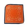 Womens Cotton Square Scarf With Magnetic Clasp Lightweight Winter Wrap Accessory Floral Print