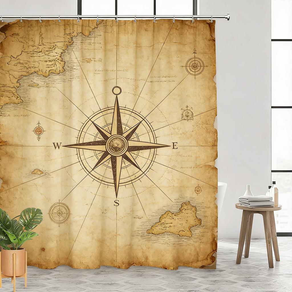 Vibrant Underwater Coral Reef with Sea Turtle & Clownfish Waterproof Shower Curtain for Bathroom Decor