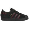 Adidas Felipe Gustavo x Superstar ADV Black Scarlet Unisex Sneakers Core-Black Better-Scarlet Gold-Metallic JR7831