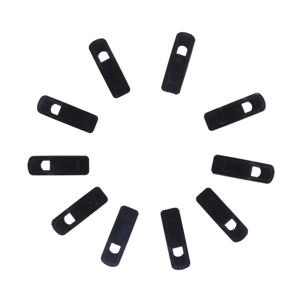 10KS Flokované klipy na ramínka Protiskluzový sametový A klip na kalhoty Sukni Business oblek Ponožky(Černá )