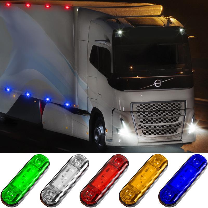 10PCS Universal Truck Side Lights 3LED Side Marker Car Lights Warning Indicator Lamp For Cars Trailer Trucks Boat Bus Caravan RV