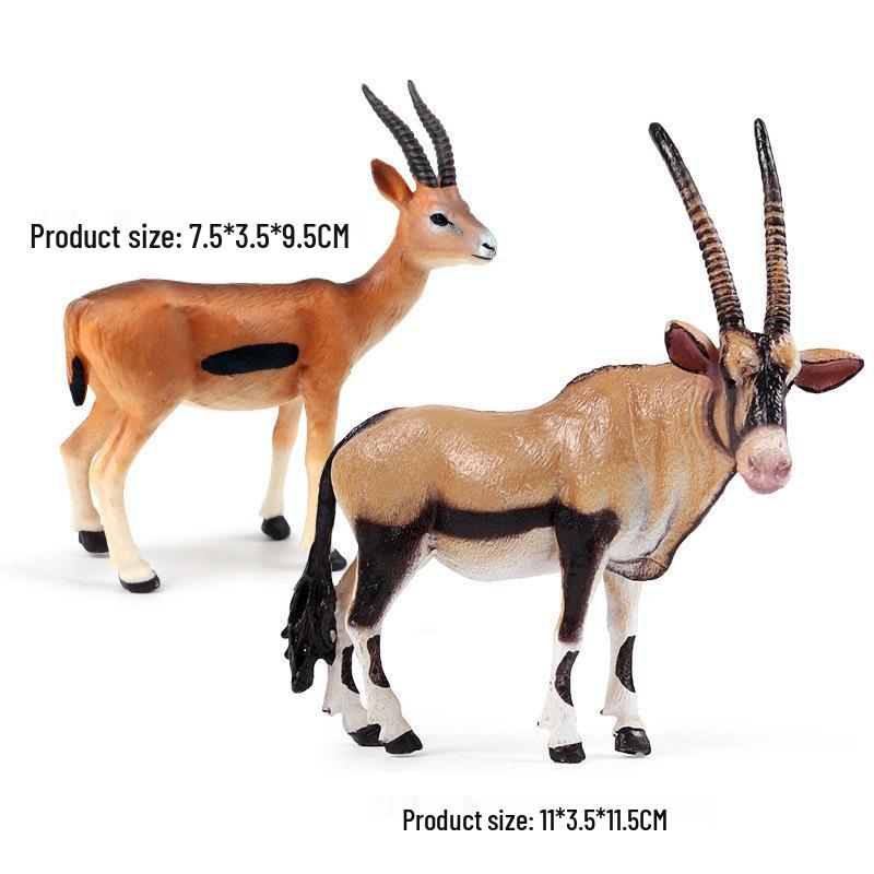 Animal Model Set: Lion, Tiger, Elephant, Panda, Giraffe, Hippo, Rhino, Sheep
