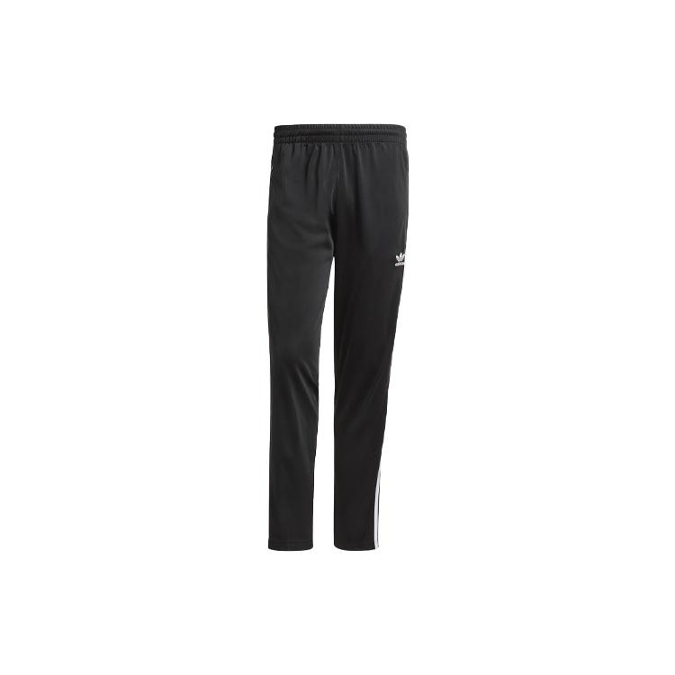 Men s adidas originals Logo Pattern Loose Straight Sports Pants/Trousers/Joggers Black GN3517 M