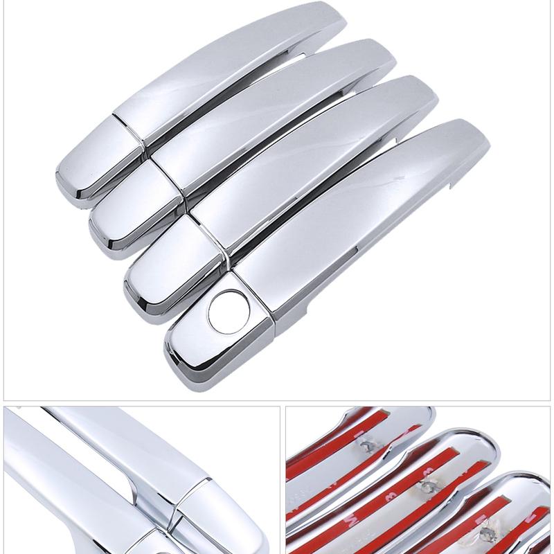 For Opel Astra H Vauxhall Holden 2004 2005 2006 2007 2008 2009 Chrome Door Handle Cover Trim Car Set Car Styling Accessories ABS