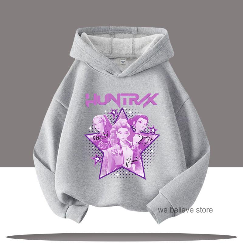 

Y2K KPop Demon Hunters Hoodies Tienermeisjes Jongens Rumi KPop Demon Hunters Hoody Herfst Casual Lange Mouw Kinderkleding 160