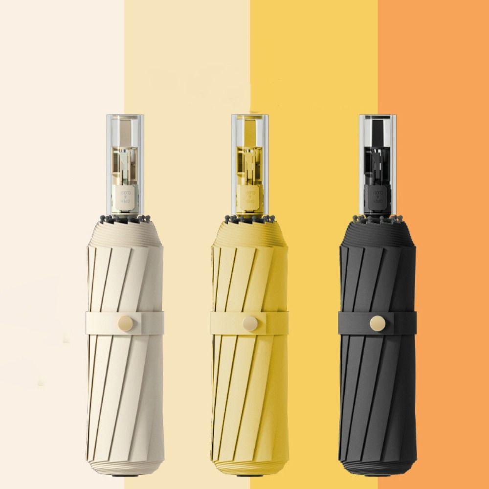 Quick Open Folding Umbrella Windproof Sunny Rainy Umbrella Oversized Umbrella  Dual Purpose