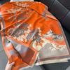 Soft Fleece-Like Throw Blanket Office Winter Warmth Womens Shawl With Chinese Floral
