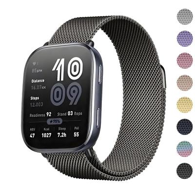 Amazfit Bip 6 5 Bip6 Akıllı Saat Kayışı için Döngü Bant Manyetik Paslanmaz Çelik Metal Bilek Bilekliği Amazfit Bip 6 Aksesuarları için